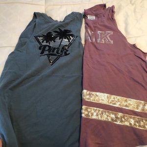 2 Pink Victoria secret shirt 🤗